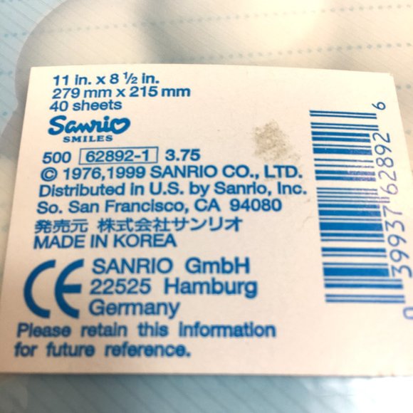 SANRIO Hello Kitty Wirebound Notebook NWT VTG - Picture 10 of 12